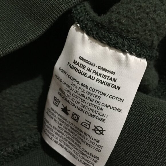 Nike Outlined Just Do It Mens medium Green Sweatshirt Hoodie - Picture 5 of 10